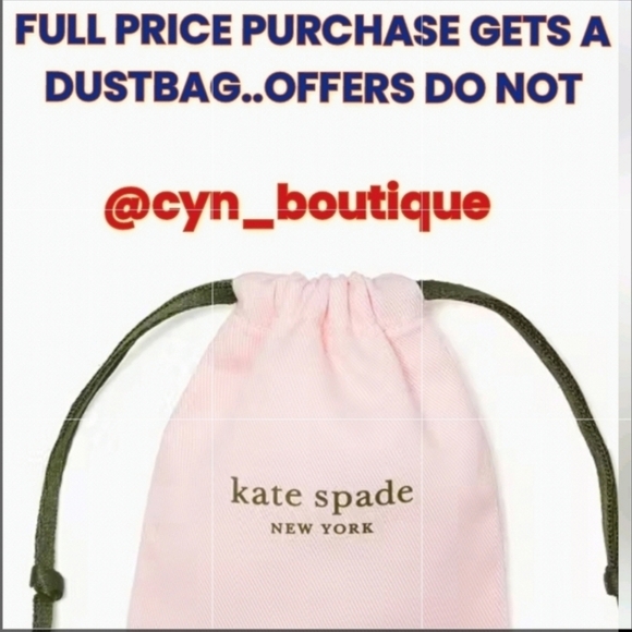 💕🔹️Kate Spade 🔹️Take Heart Pave Pendant Pink Necklace And Earring Bundle Set - Picture 6 of 8